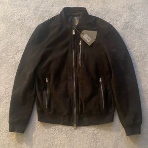 Mens all saints medium suede bomber